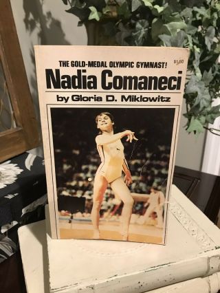 Nadia Comaneci Gloria Miklowitz Vintage Book 1977 Pictures Gymnastics Olympics