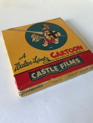Vintage Walter Lantz Castle Films Woody Woodpecker Brat Cat No.  488 8mm Film 2