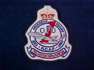 Orig Vintage Rcaf Cloth Patch 1 Ofu 1st Overseas Ferry Command