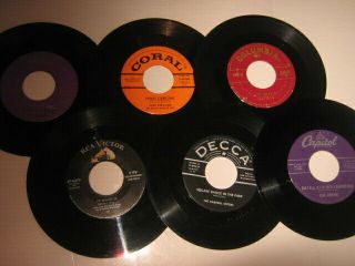 30 45 Rpm Records 1950s Vintage Country Western Foley Arnold Robbins