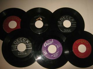 30 45 RPM RECORDS 1950s VINTAGE COUNTRY WESTERN FOLEY ARNOLD ROBBINS 5