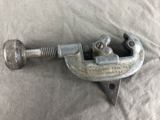 Vintage The Ridgid Tool Co.  No.  000 - 1/8 " To 1 " O.  D Pipe Cutter Tool Elyria Oh