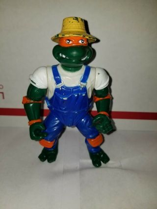 1993 Vintage Michaelangelo Farmer Teenage Mutant Ninja Turtle