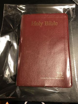 Vintage Bible Red Nkjv Leather Words Of Christ In Red