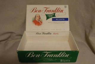 Vintage Ben Franklin Perfectos 6 Cents Cigar Box