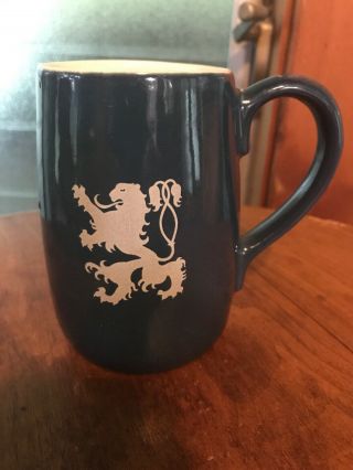 Vintage Coors Pottery Lion Blue Mug