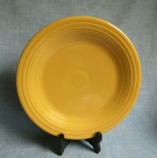 Vintage Fiesta Ware Large 10 - 1/4 " Dinner Plate Yellow