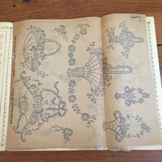 Vintage ROYAL SOCIETY Hot Iron Embroidery Transfer BOOK 3 2