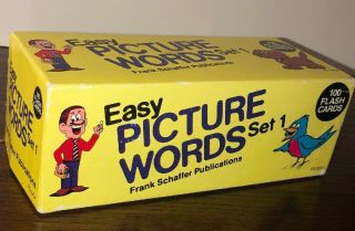 Easy Picture Word Set 1 By Frank Schaffer 100 Vintage Flash Cards