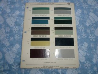 1949 Nash Ditzler Color Chip Paint Sample - Vintage