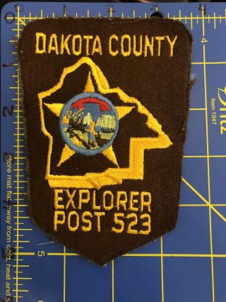 Vintage Dakota County Explorer Post 523 Patch Hastings Mn Sheriff Police Dept.