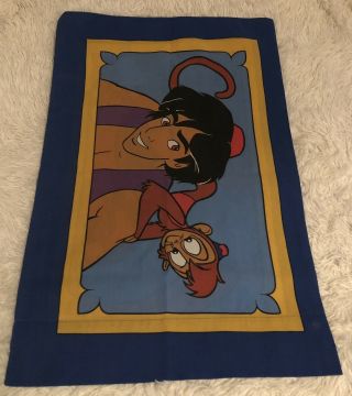 Vintage Disney Aladdin Genie Abu Single (1) Standard Pillowcase