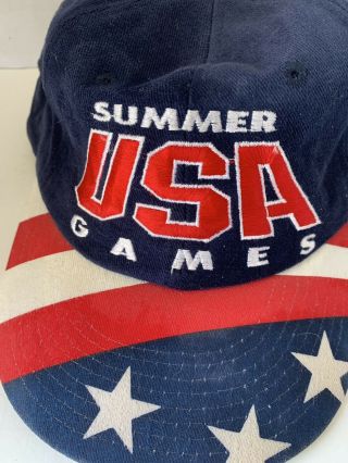 Vtg Usa Atlanta Olympics 1996 Cap/hat.  100.  Summer Games.  Starter.