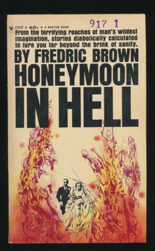 1963 Honeymoon In Hell By Fredric Brown 2nd Bantam Book J2650 Vintage Paperback