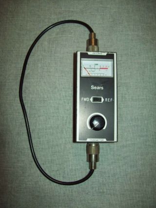 Sears Vintage Swr Meter Shows Age With Cable