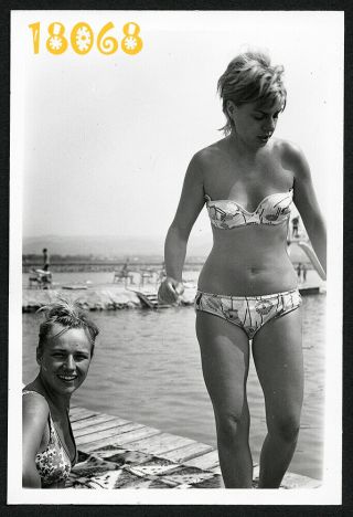 Sexy Girls In Bikini,  Swimsuit,  Beach,  Vintage Photograph,  1970’s Hungary