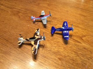 Tootsie Toy - 3 Military Vintage Propeller Die Cast Airplanes