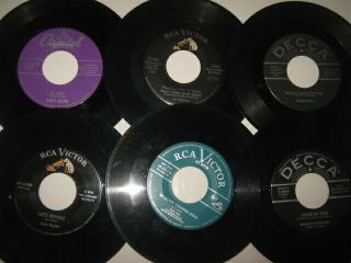 30 45 RPM RECORDS 1950s VINTAGE COUNTRY WESTERN FOLEY PRICE WELLS FORD 2