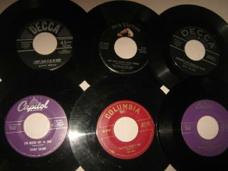 30 45 RPM RECORDS 1950s VINTAGE COUNTRY WESTERN FOLEY PRICE WELLS FORD 3