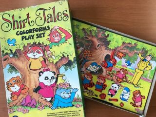 Vintage Retro Shirt Tales Colorforms Play Set 663,  Vintage 1982,  Awesome