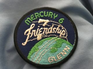 Mercury 6 Friendship 7 Mission Vintage Nasa Space Patch