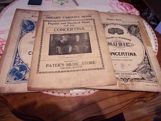 Concertina Cheminitzer 1900 Sheet Music Vintage 16 Plus