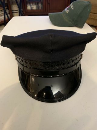Vintage 8 Point Police Officers Uniform Hat