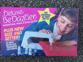 Vintage Deluxe Bedazzler 90s Rhinestone & Stud Setter Machine W/ Ideas Patterns