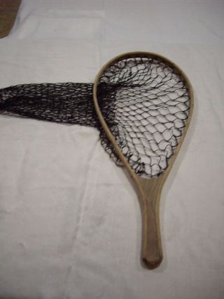 Vintage Wood Fly Fishing Net – Wood Could Use Refinishing,  Otherwise Good C