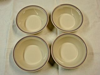 4 Vintage Corelle Abundance Rimmed Soup / Cereal Bowls Auc 1