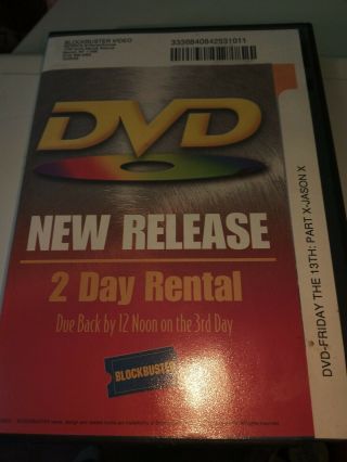 Jason X (dvd,  2002) - Friday The 13th,  Vintage Blockbuster Video Dvd Case
