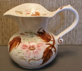 Vintage Cash Family Pottery Handpainted Small Pitcher Collectible