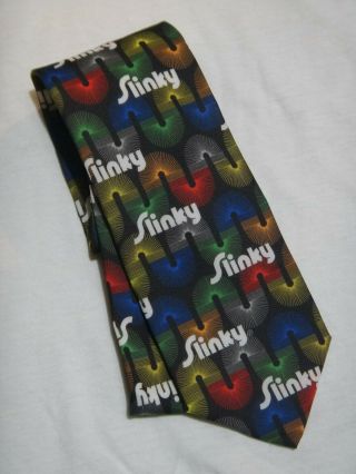 Vintage Necktie Slinky James Industries Toy Corp - Ralph Marlin Slinky Necktie