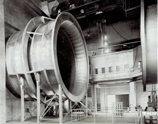 1941 Vintage Photo Wind Tunnel At Wright Field Ohio To Test Us Army Airplane Ww2