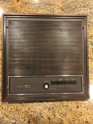 Vintage Nutone Isa - 48 8 " Intercom Speaker,  Walnut Brown 6 Wire Isa 40 Series