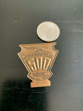Vintage 1997 Indy 500 Oldsmobile Aurora Bronze Badge