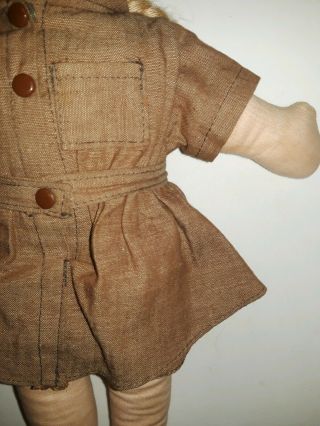 Vintage Georgene Averill Brownie Girl Scout Doll 1940 ' s?Original? 13 