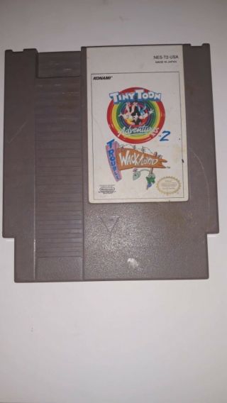 Tiny Toon Adventures 2 Trouble In Wackyland Vintage Game Cartridge Nes Nintendo