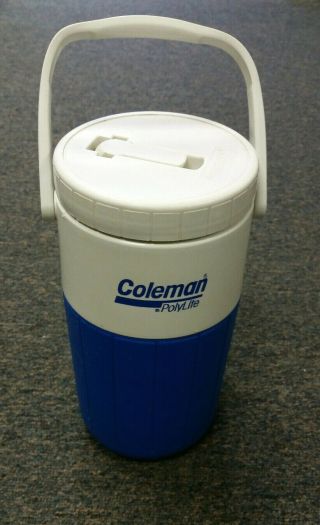 Vintage Blue Coleman Polylite Water Cooler Jug 5590 Usa