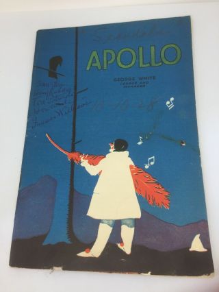 Vintage 1928 Broadway Playbill “scandals”,  Apollo Theatre,  York