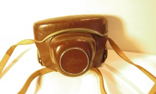 Vintage Brown Leather Case For Ihagee Exakta - Ok