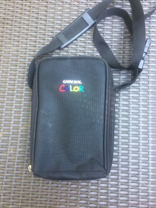 Vintage Nintendo Game Boy Color Official Carry Case Travel Bag Shoulder Strap