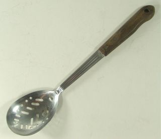 Vintage Imperial Stainless Very - Sharp Slotted Serving Spoon 11.  5 "