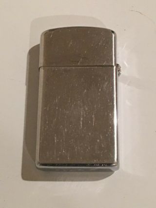 Vintage Zippo Slim Lighter With Chrome Case. 2