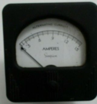 1.  5 A Ac Vintage Analog Panel Meter Simpson 3.  15 " X3 " 1.  5 Amps Ac Ammeter