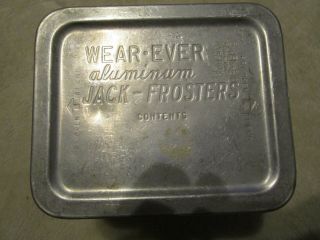 Vintage Wearever " Jack Frosters " Aluminum Pan W/lid,  5 1/4 " X 4 3/8 " X 2 ",  Usa