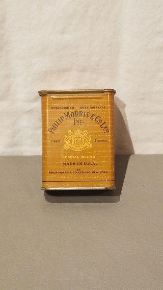 Vintage Phillip Morris Cigarette Tin 395
