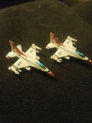 Vintage 1992 Lgti Micro Machines 2 1/4 " Usaf Air Force 1,  5 Fighter Jets Planes