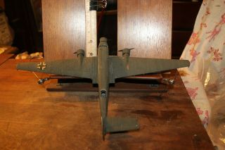 Vintage Built Painted Wwii Airplane Model Kit Junkers Ju 52 German Transport