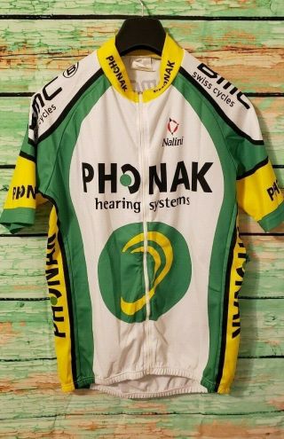 Vintage Phonak Cycling Jersey Bmc Nalini Size 4